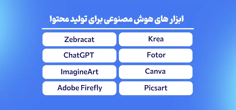 ابزار های هوش مصنوعی برای تولید محتوا